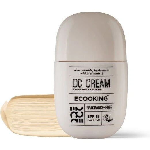 ECOOKING CC Cream 30 ml – Flere farver (02 Light m.fl.)