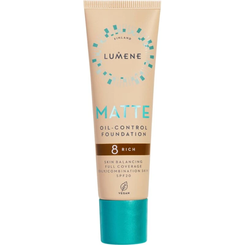 Lumene Matte Oil-Control Foundation SPF20 8 Rich 30 ml