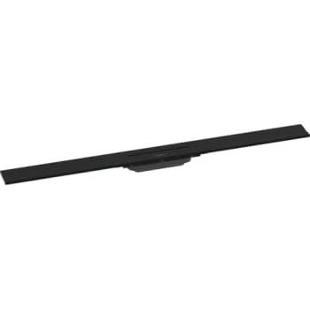 Hansgrohe RainDrain Flex 1000 mm afløbsrende, mat sort, vægmontering