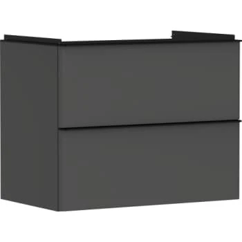 Hansgrohe Xelu Q vaskeskab 780x475 mm, mat diamantgrå, 2 skuffer