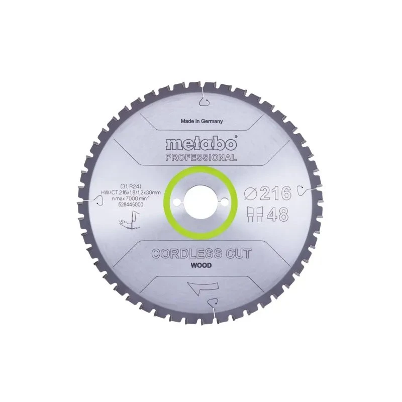 Metabo 628444000 Rundsavklinge 216x30 mm, 28 tænder