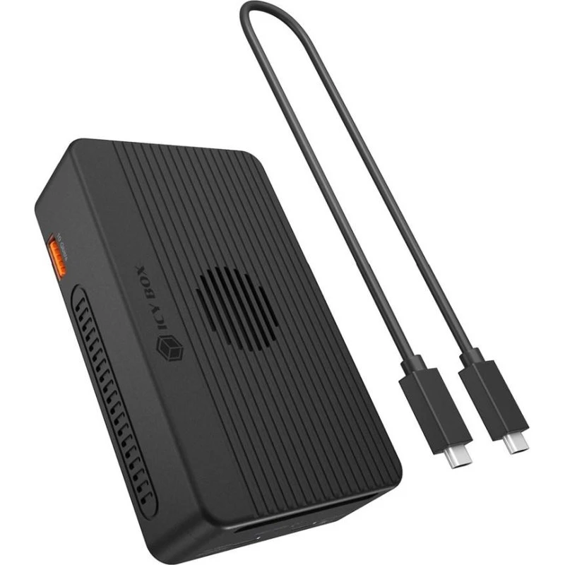 ICY BOX Heart RAID 2818 2-Bay M.2 NVMe RAID Dock, 40 Gbps