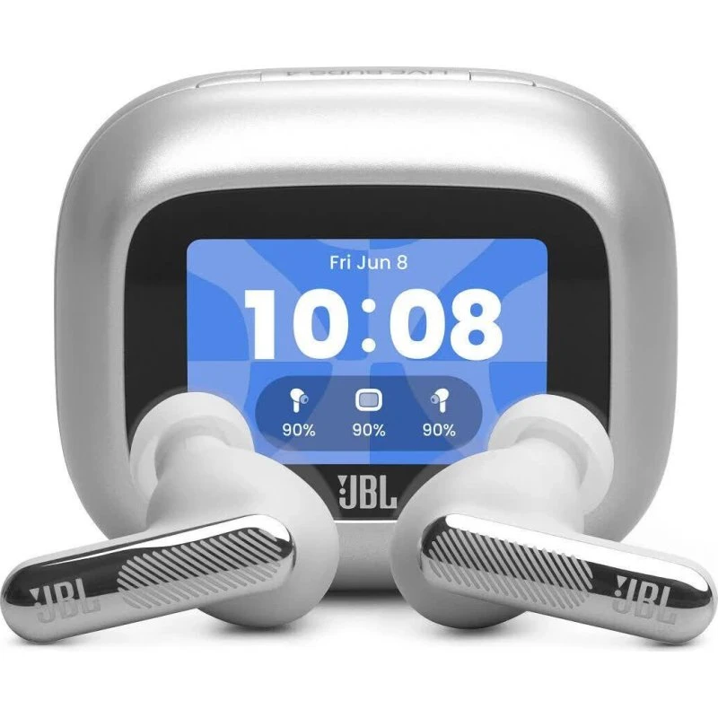 JBL Live Beam 4 Ørepropper - Sølv, ANC, USB-C