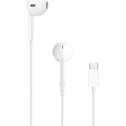 Apple EarPods med mikrofon og fjernbetjening, USB-C, Hvid