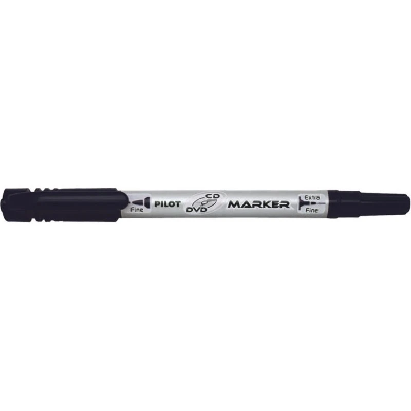 Pilot CD/DVD Twin Marker 0,8/2,0 mm Sort