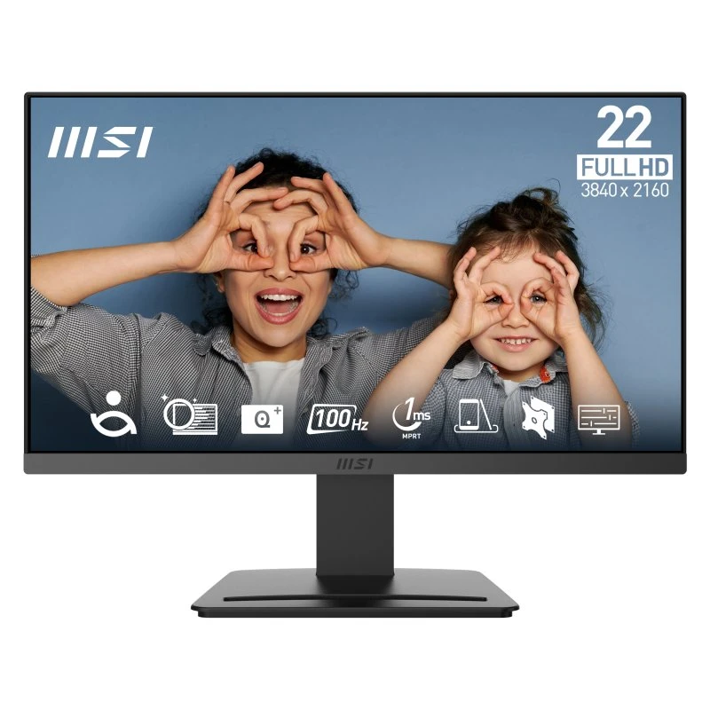 MSI PRO MP223 E2 21,4" VA Full HD 100 Hz Sort
