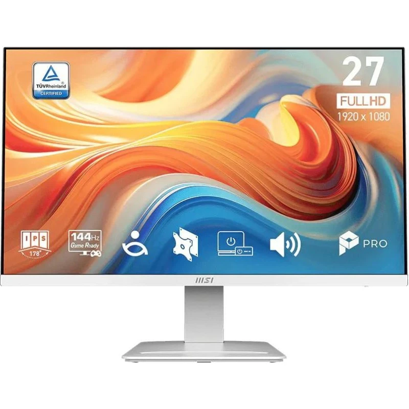 MSI PRO MP273W 27" FHD 144Hz IPS Hvid Gaming Skærm
