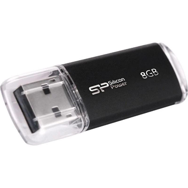 Silicon Power Ultima-II 8 GB USB 2.0, sort