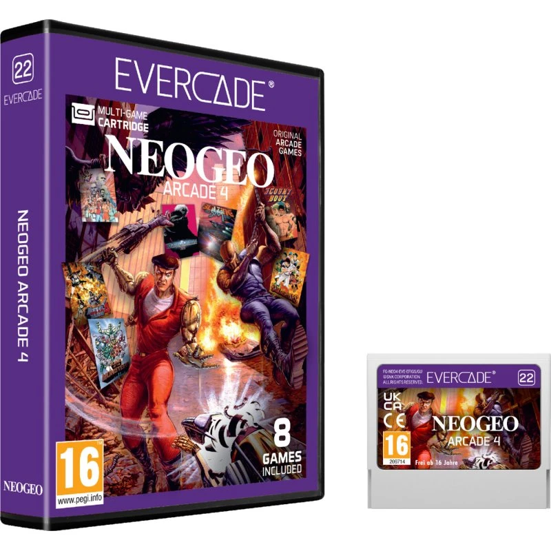 Evercade NEOGEO Arcade Collection 4 – 8 klassiske fighting & action-spil