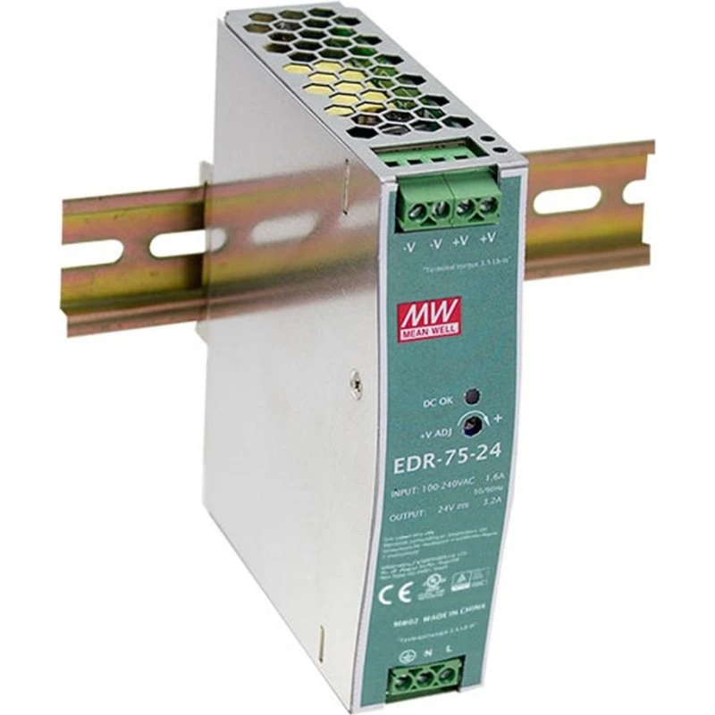 LevelOne POW-4821 75W 48V DC strømforsyning til DIN-skinne