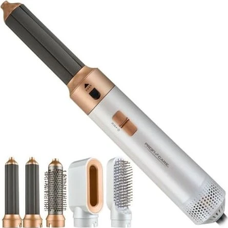 ProfiCare PC-HAS 3132 Hvid-Rosa, 1000W Airstyler med 5 Tilbehør