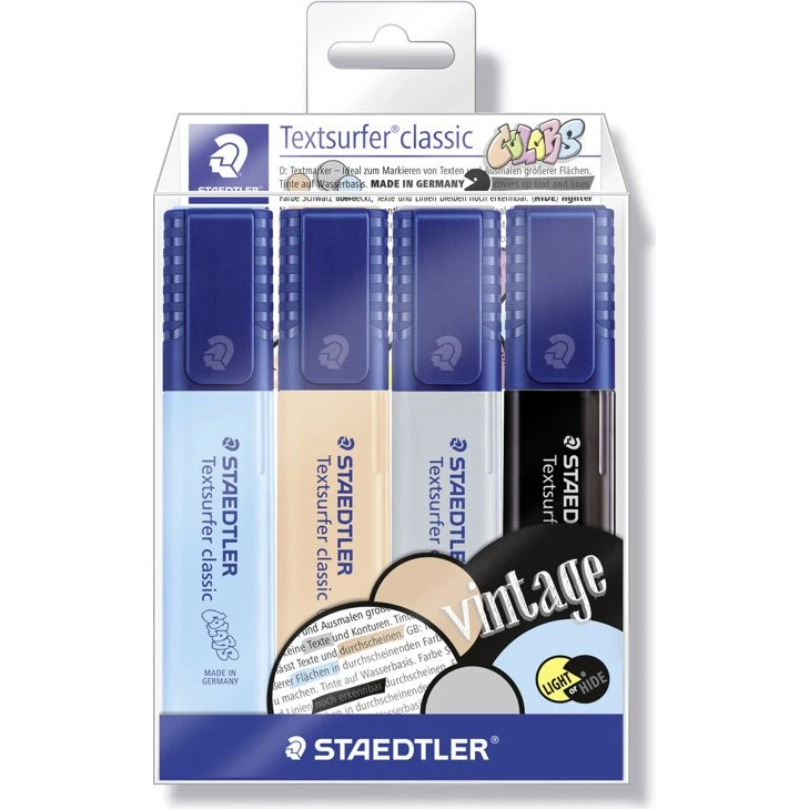 Staedtler Textsurfer Classic Vint 4 ass/etui