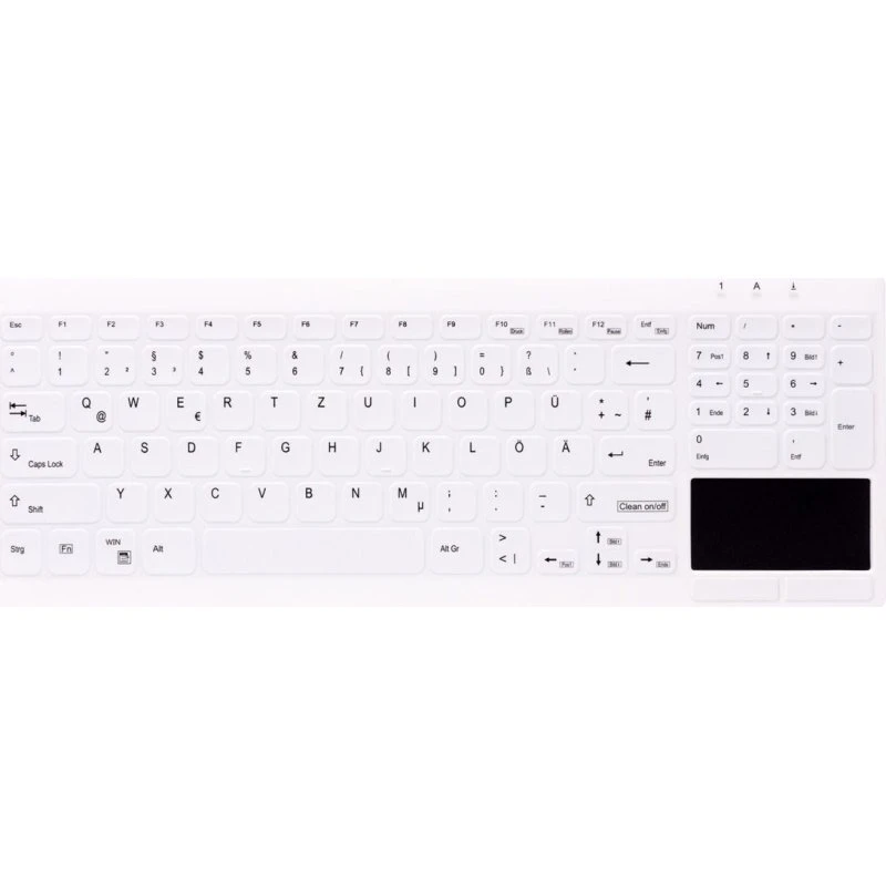 Cherry Active Key AK-C7412F Hygiejnisk Touchpad Tastatur Hvid