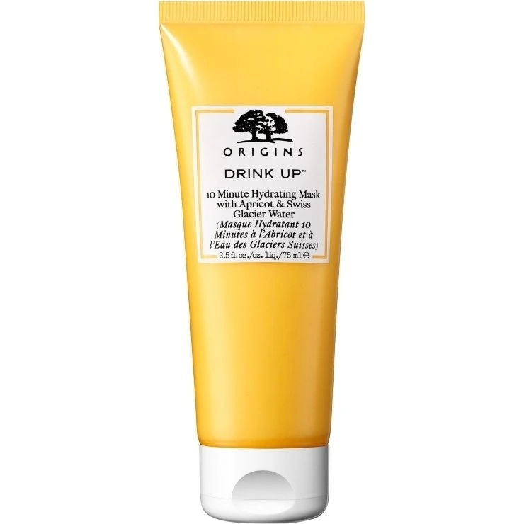 Origins Drink Up 10 Minute Hydrating Mask 75 ml med Abrikos & Schweizisk Gletsjervand