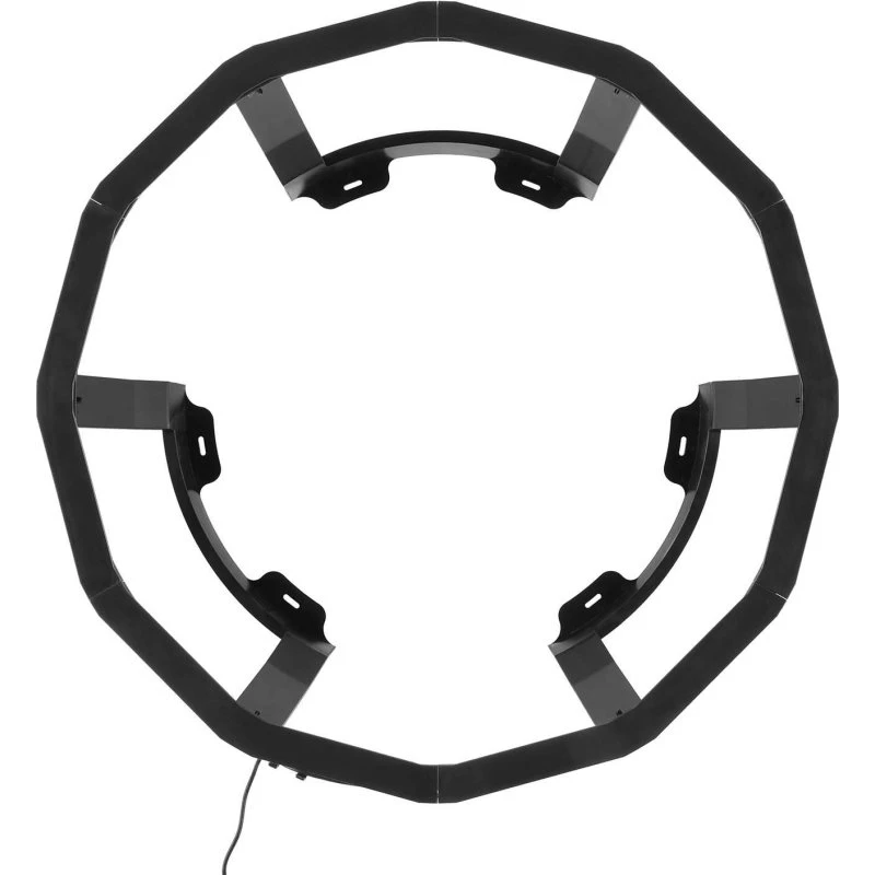 Atom Dartskive LED-belysning 360°, 90 LED'er, sort