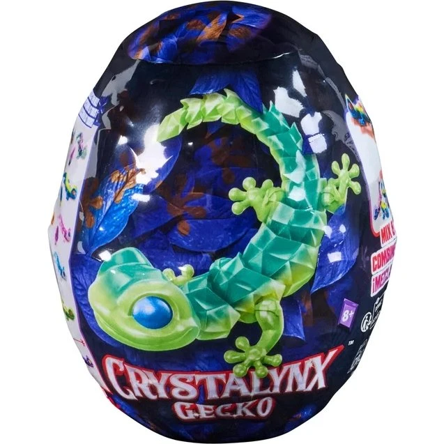 CrystaLynx Gekko i Krystalæg Assorteret 22,8 cm