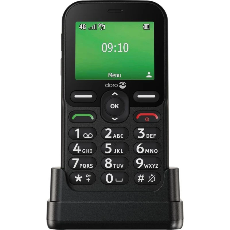 Doro Leva E10 2,4" 4G Seniortelefon Sort