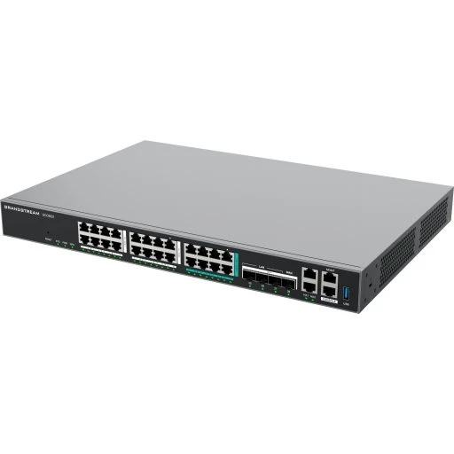 Grandstream GCC6021, alt-i-en router med 28-port switch