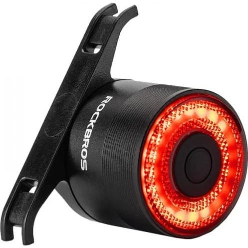 Rockbros Q3 Baglygte med Stop-sensor, sort