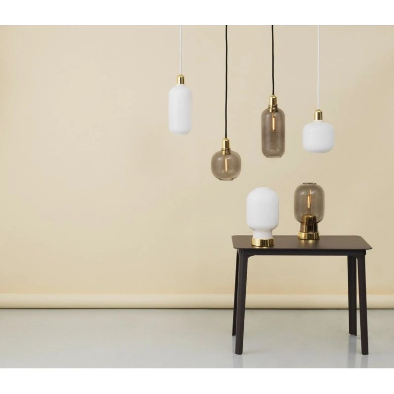 Normann Copenhagen Amp Pendel Large Hvid/Messing