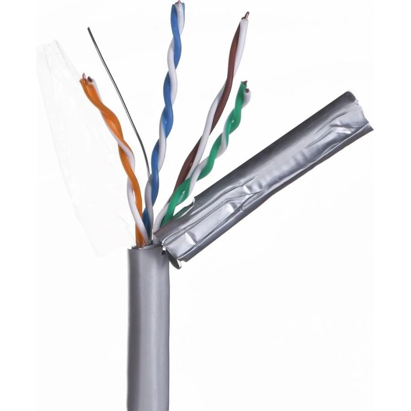 QLANTEC Cat5e F/UTP 305 m Grå Netværkskabel