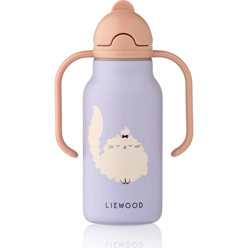 Liewood Kimmie vandflaske 250 ml Cat/Warm lilac