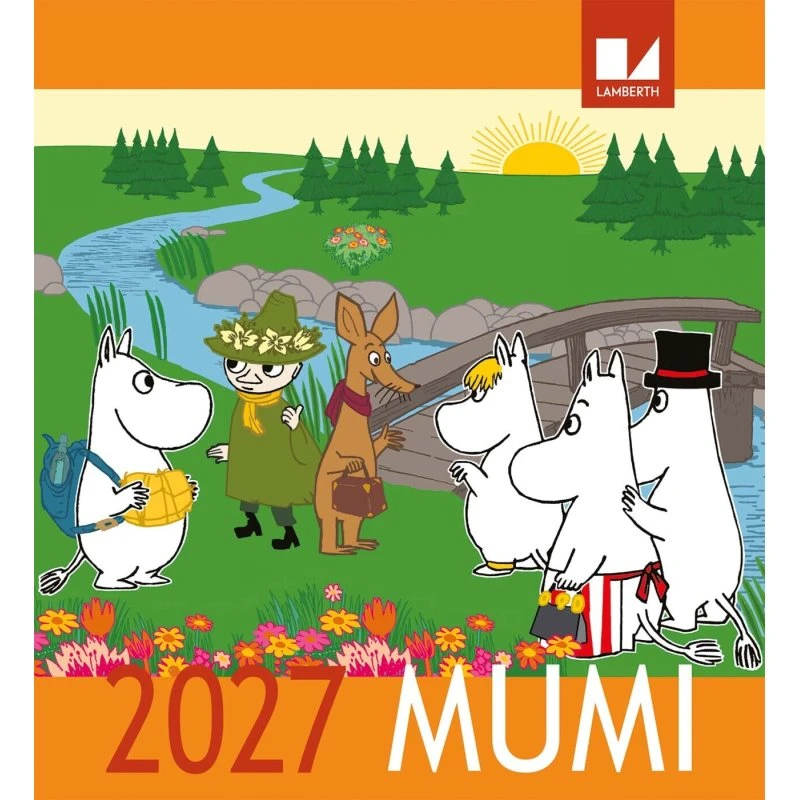 Mumi Kalender 2027 – Spiralbinding med Mumitrolde