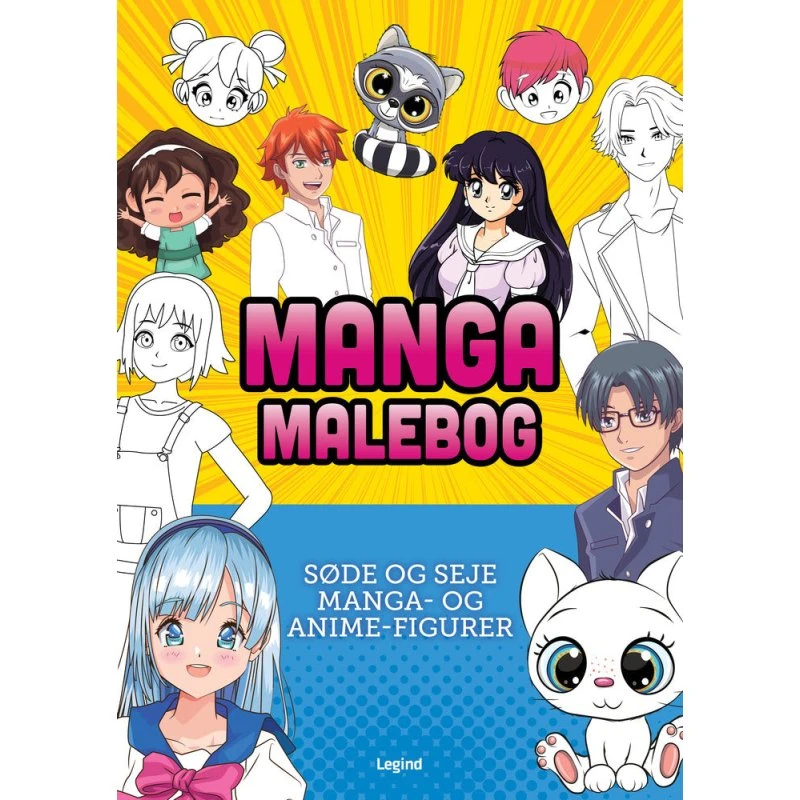 Manga Malebog – 64 sider med fantastiske tegninger