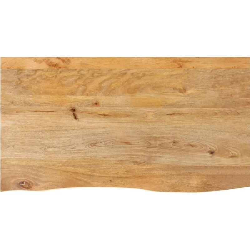 vidaXL bordplade 100x60x3,8 cm naturlig kant massivt mangotræ