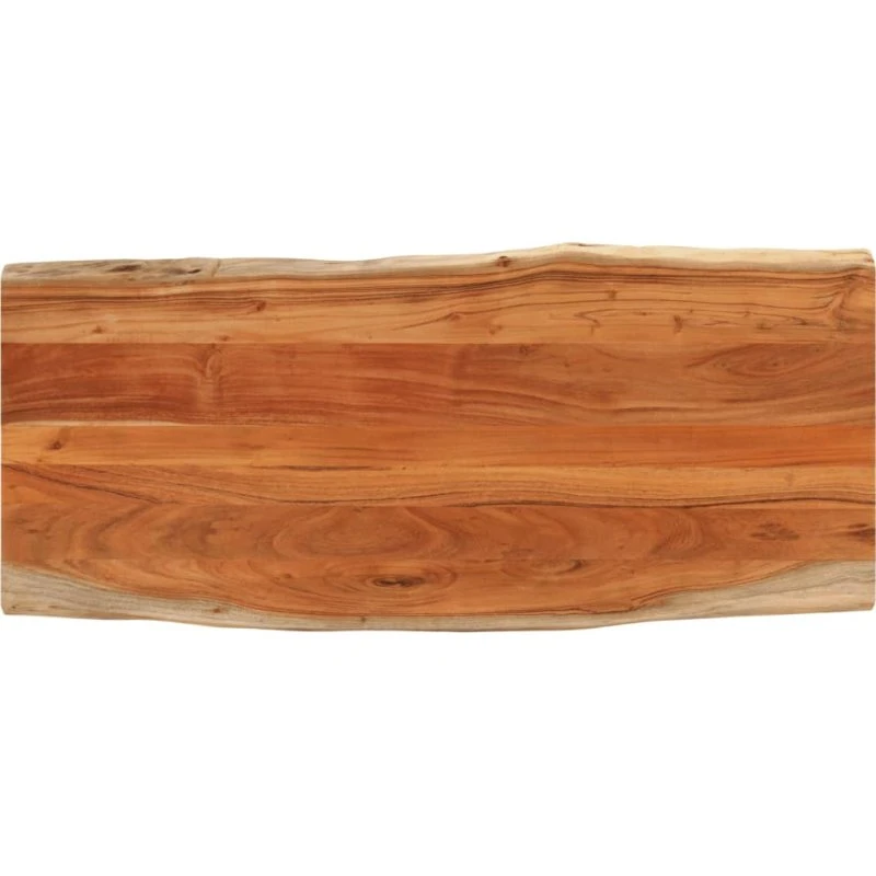 vidaXL bordplade 140x60x2,5 cm i massivt akacietræ med naturlig kant