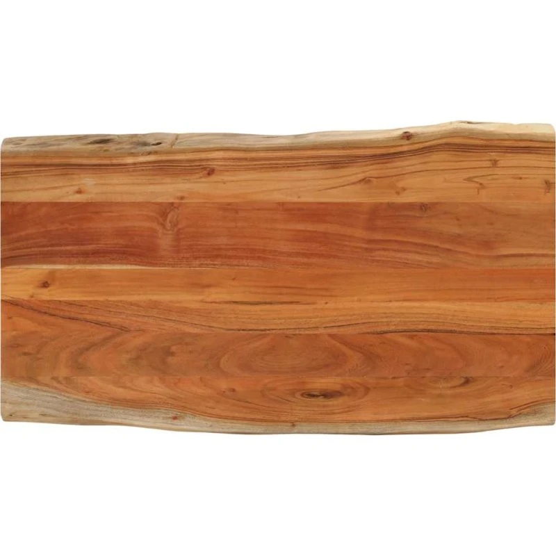 vidaXL bordplade 100x60x3,8 cm i massivt akacietræ med naturkant