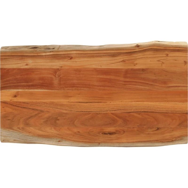 vidaXL bordplade 120x60x3,8 cm i massivt akacietræ med naturlig kant