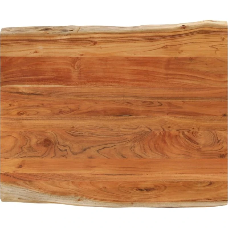 vidaXL bordplade 110x80x3,8 cm massivt akacietræ med naturkant