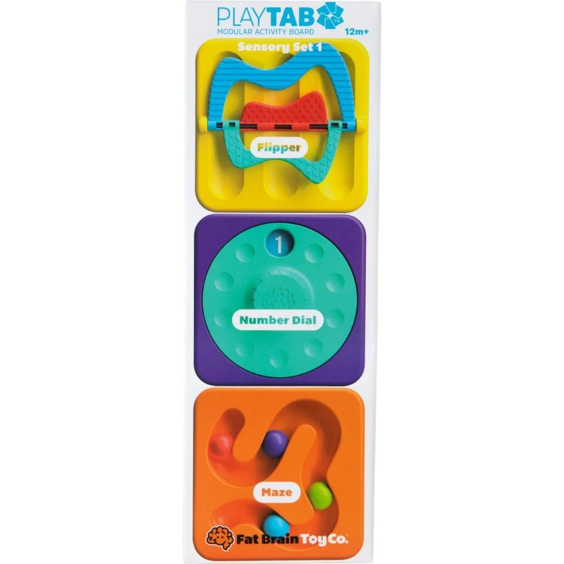 Fat Brain PlayTab Sensory Set 1 – 3 magnetiske sansebrikker