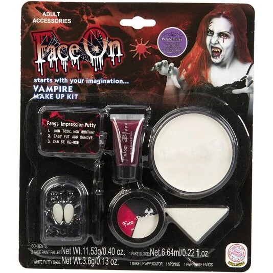 Face On Vampyr makeup kit inkl. tænder