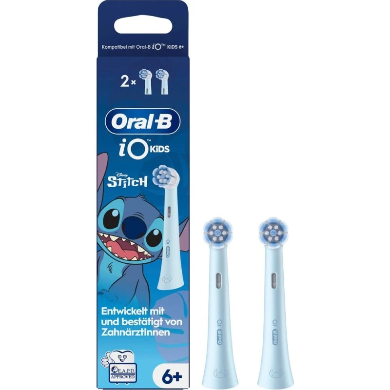 Oral-B iO Kids Disney Stitch Børstehoveder 2 stk Blå