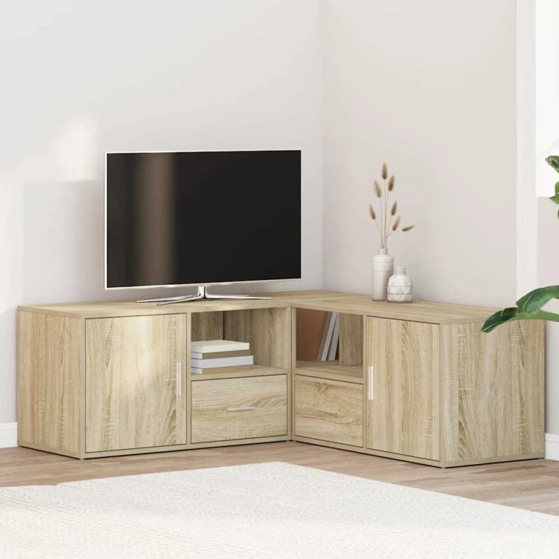 vidaXL Hjørneskab 200x40x45 cm Konstrueret Træ Sonoma-eg