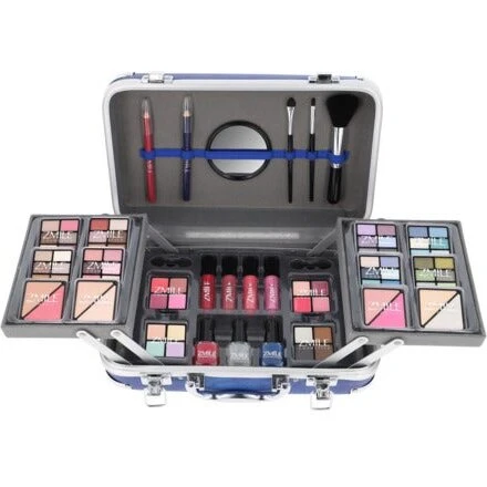 Zmile Cosmetics Traveller Blue Vegan Make-up Box, 87 dele