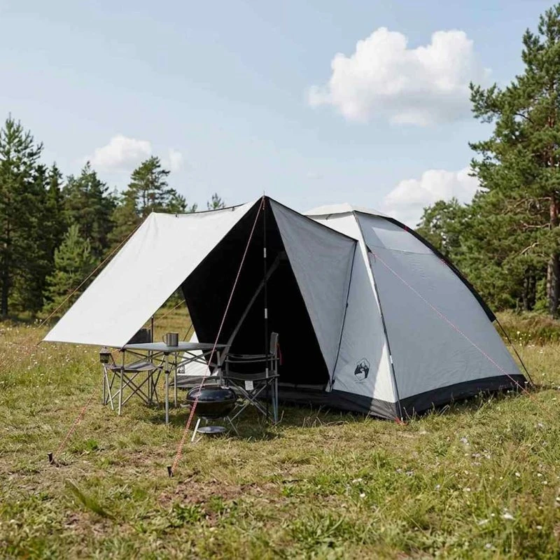 vidaXL Campingtelt Hvid Blackout 275 x 215 x 125 cm