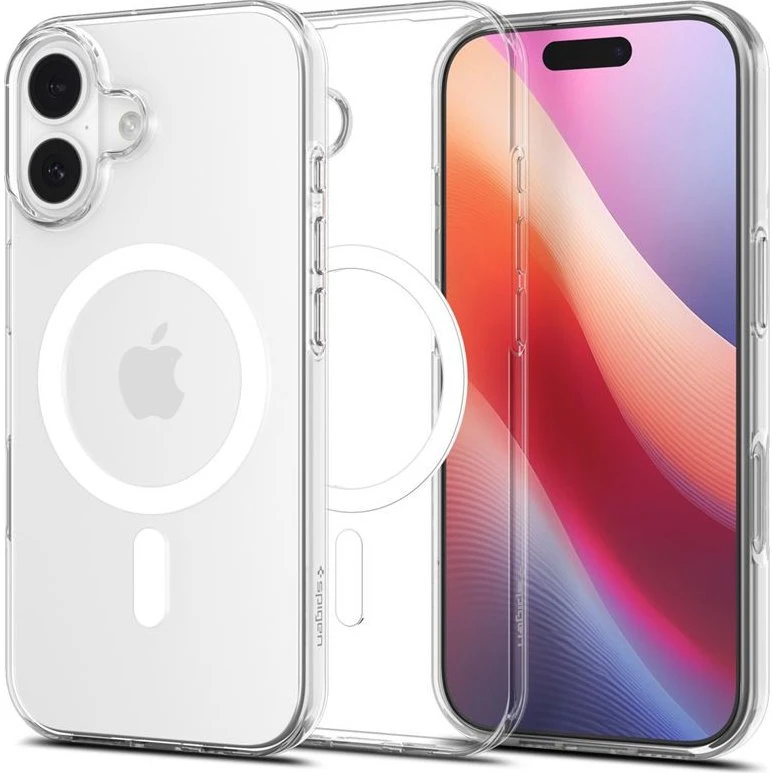 Spigen Liquid Crystal MagSafe Cover - Clear White til iPhone 17
