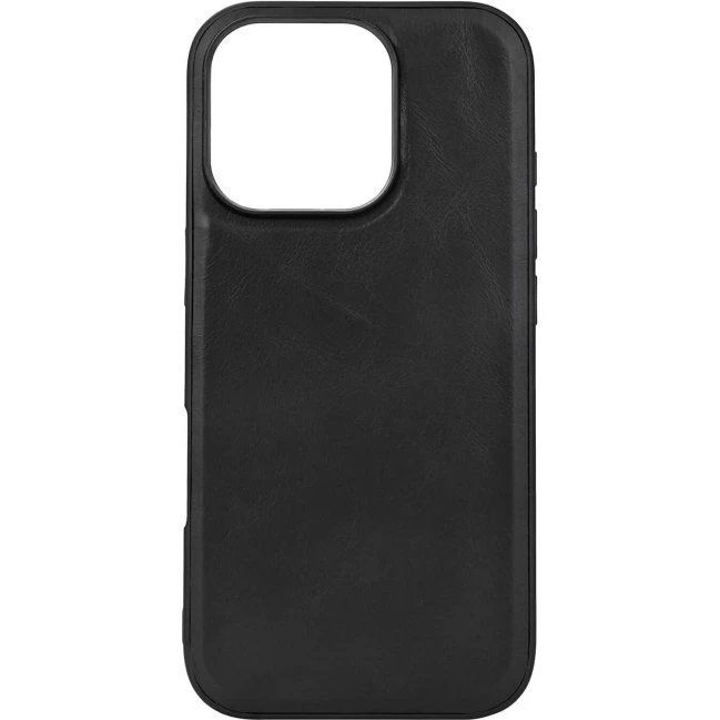Buffalo Læder Backcover MagSeries Sort til iPhone 16 Pro