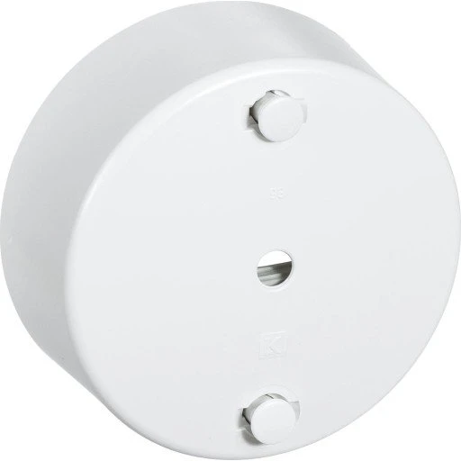 LK Clips-roset Rund Ø80 mm 3-leder Hvid