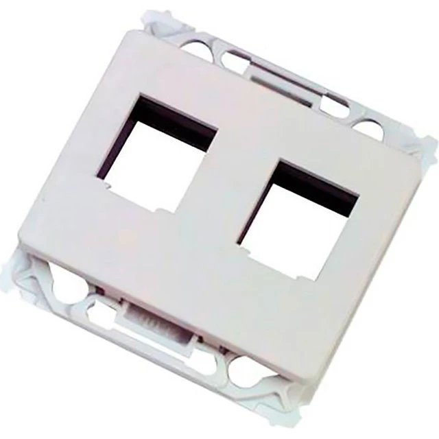 LK OPUS 66 Dataudtag 2x RJ45, 1 modul, hvid