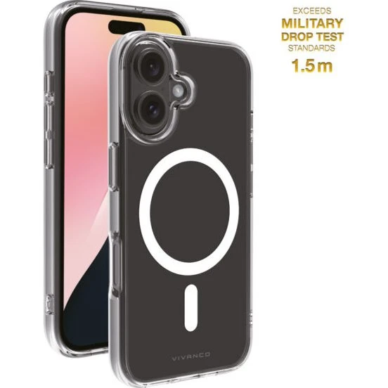 Vivanco MagClear Cover til iPhone 16 - Klar