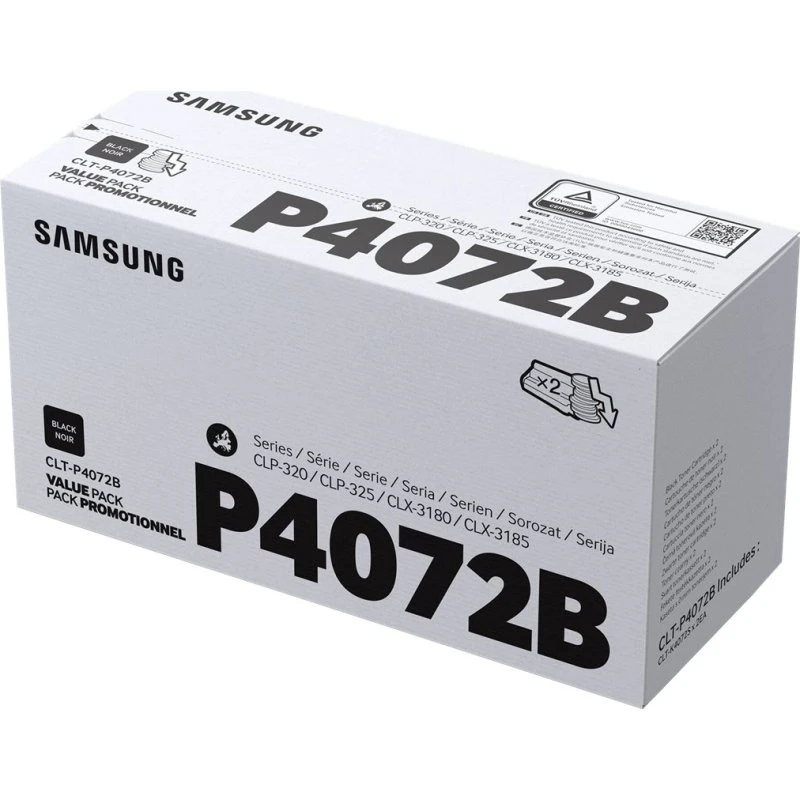 Samsung CLT-P4072B Sort 1500 sider, 2 pakker