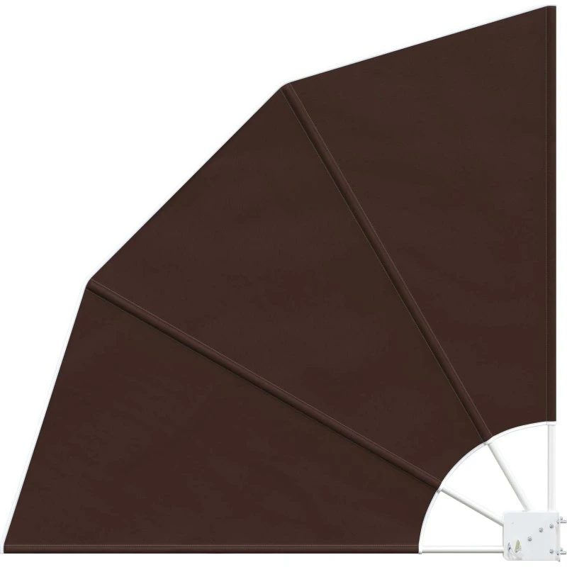 vidaXL Balkon Afskærmning 140x140 cm Brun