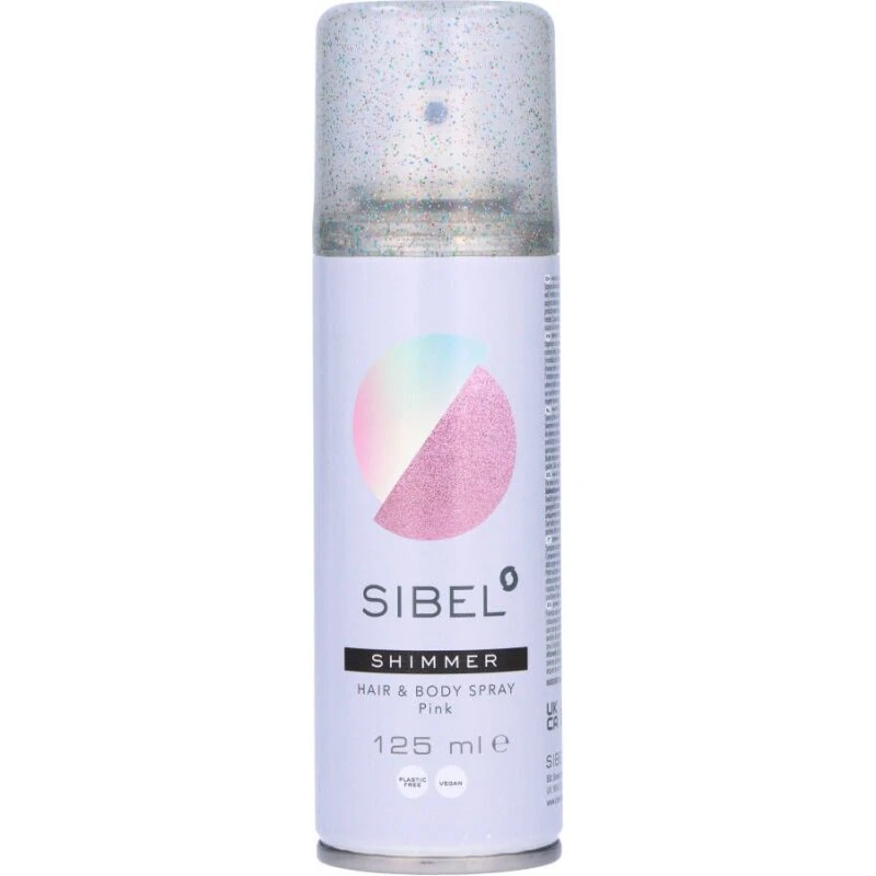 Sibel Hair & Body Shimmer Spray Pink 125 ml
