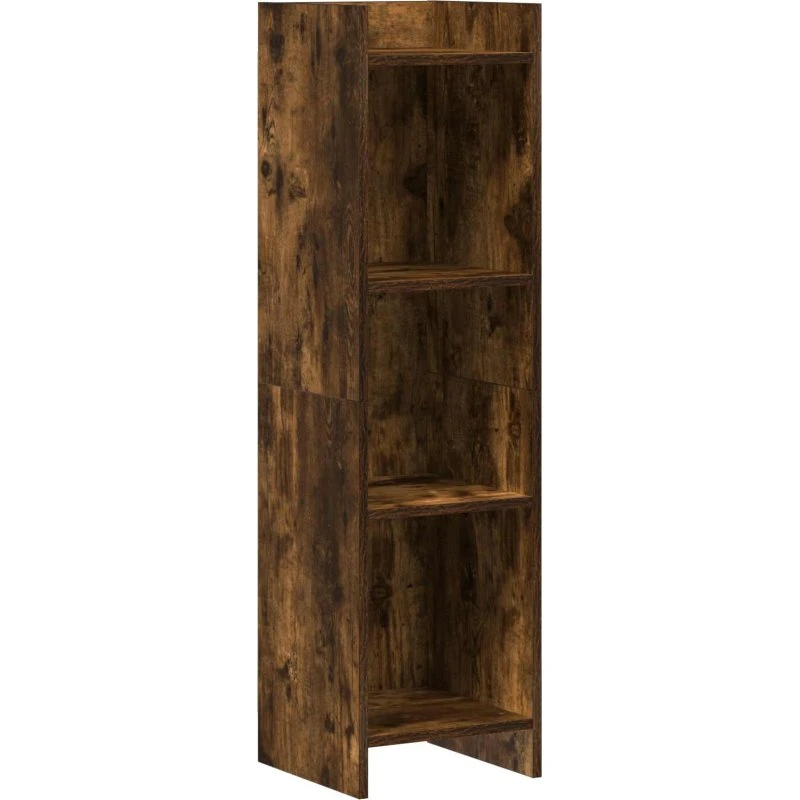 vidaXL Bogreol Røget Eg 30x30x111 cm Konstrueret Træ