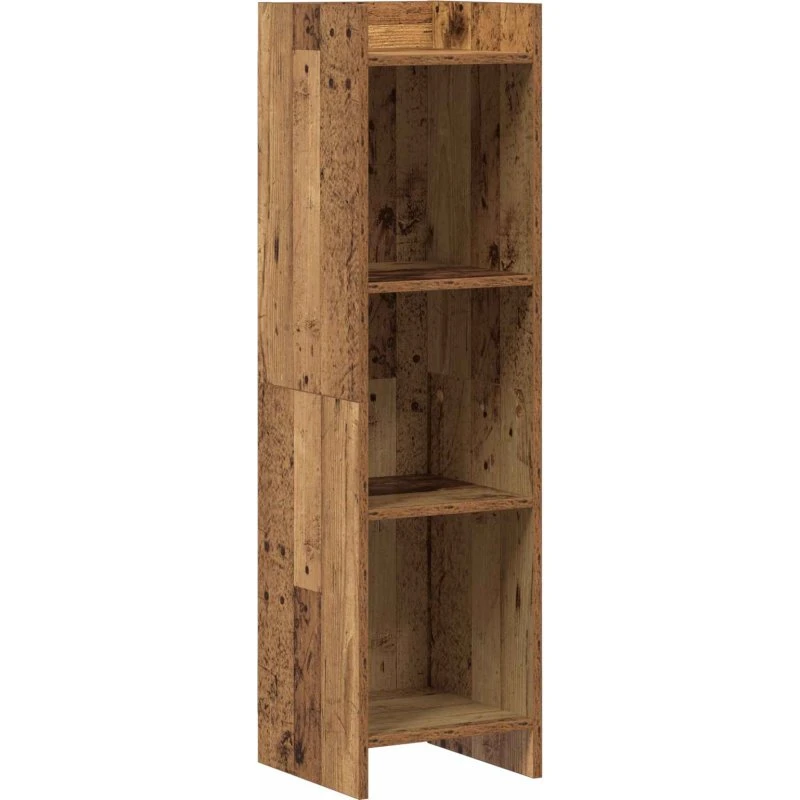 vidaXL Bogreol Gammelt Træ 30x30x111 cm Konstrueret Træ