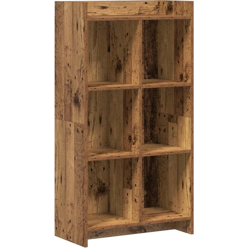 vidaXL Bogreol Gammelt Træ 59x30x111 cm Konstrueret Træ